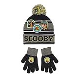 Scooby Doo Super Sleuth Badges Youth 2-Piece Knit Beanie & Gloves Set