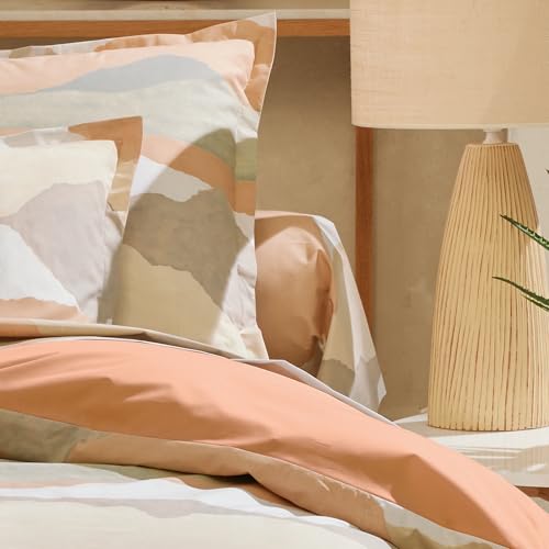Linnea - Funda de almohada (240 x 43 cm, percal, algodón, tiza, multicolor