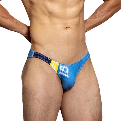 Mens Sexy Underwear Briefs Low Rise Stretchy Letter Printed Hipster Bikini Panties3