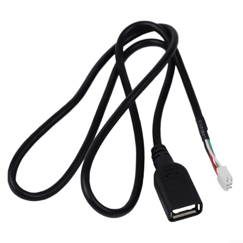 Adattatore per cavo di prolunga USB per auto, connettore a 4 pin, materiale ABS, montaggio diretto, si adatta alla maggior parte dei sistemi stereo per autoradio, installazione rapida e facile da