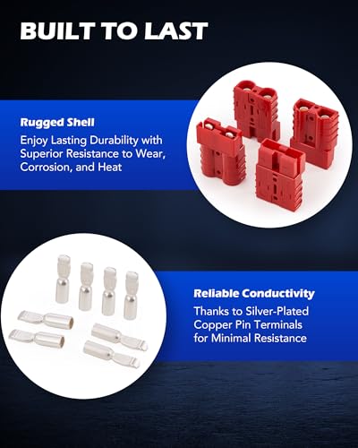 image for Orion Motor Tech Wire Connector 4 Pack, 50A Wire Harness Plug Kit for 