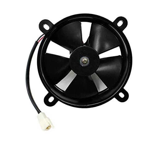 JCVHVOPOK Ventilador de enfriamiento de Coches Alto Rendimiento 12V Slim Electric Radiador de refrigeración Ventilador for 150C 200CC Bicicleta de Suciedad cuádruple Ventilador y Kit