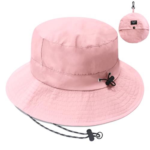 Image of PFFY Waterproof Bucket Hat Rain Quick Dry Hats for Men Women Packable Sun Hat for Fishing Hiking Outdoors