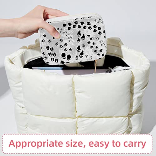 Boîte à bijoux patte de chat compacte avec compartiments bagues et colliers - 7