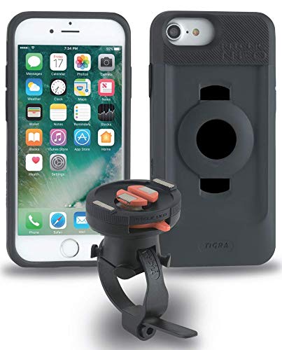 TIGRA SPORT FitClic Neo zelfvergrendelend magnetisch fietsmontagesysteem met telefoonhoesje en fietsbandhouder voor iPhone 6/6s/7/8