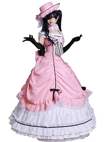 Robe Robin Ciel Phantomhive déguisement cosplay ajusté sans plis