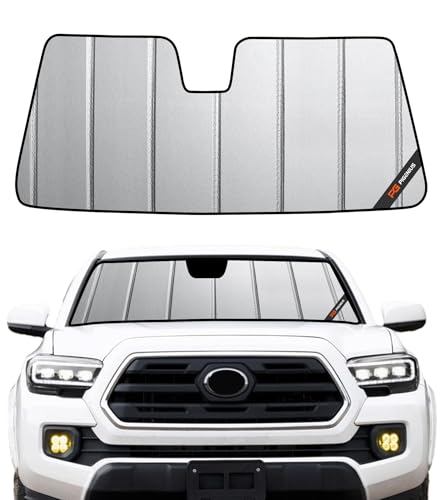Pigenius Windshield Sunshade for Toyota Tacoma 2018-2023 Front Window Sun Shade - Safeguard