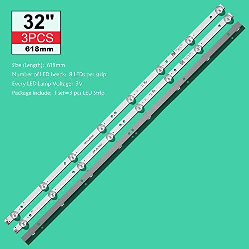 Rétro-Éclairage LED TV 620mm K320WD6 pour Réparation Écran LE32D59
