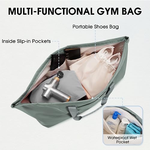 image for sportsnew Large Yoga Mat Bag with Shoes Compartment and Wet Pocket Lad