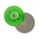 Photo Gallery zilimontt set di 2 dischi abrasivi da 80 mm, per smerigliatura e lucidatura, per levigatura a secco e umido, per marmo, granito, piastrelle, bordi in pietra e finitura angolare, grana 150, 7,6 cm Photo Gallery zilimontt set di 2 dischi abrasivi da 80 mm, per smerigliatura e lucidatura, per levigatura a secco e umido, per marmo, granito, piastrelle, bordi in pietra e finitura angolare, grana 150, 7,6 cm