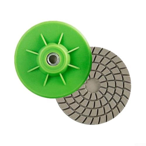 Niceminiwall 2 unidades de 80 mm para molienda en seco y almohadillas de pulido, discos de lijado abrasivos de grano 150 para bordes y esquinas de azulejos de granito de mármol, diseño compacto