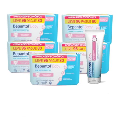 Bepantol Kit 1 Pomada Assadura + 5 Lenços Umedecidos 96un