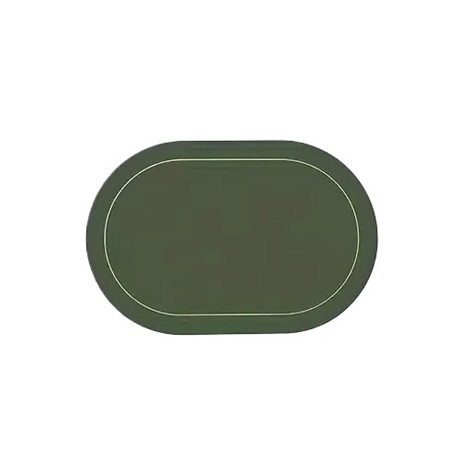 Tapis de table lavables vert napperon de table résistant à la chaleur essuyable 1pc