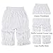 LSYYSKB Women Bloomer Victorian Steampunk Bloomers for Women Teen Girls Ruffled Lace Pumpkin Short Pantaloons Underdress White
