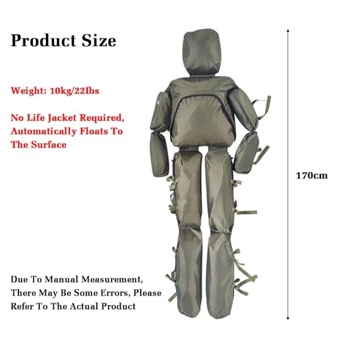 Muñeco de Rescate Acuático para Entrenamiento 170cm miniatura 2
