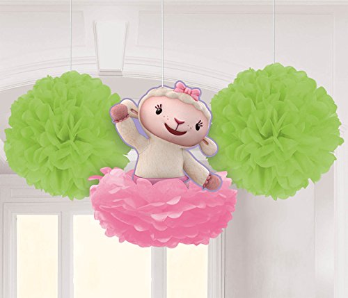 Kit Doc McStuffins de 3 décorations d'anniversaire vert et rose
