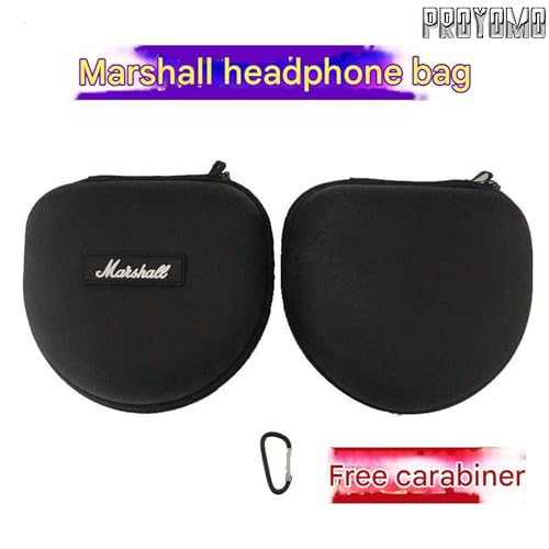 Image of Hard Eva Box Travel Carrying Bag Zipper Protective Pouch Cover Case Shockproof Storage Fits with USB Cable Compatible with Marshall Major 5 /4 /3 /2 Headphone (Black)