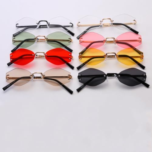 Sunglasses UV400 Protection | Metal Steampunk Colorful Lens | for Women Men Outdoor Sports & Driving2