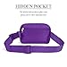 Belt Bag for Women Men Crossbody Fanny Pack Bum Hip Waist Bags Adjustable Standard Strap Purple