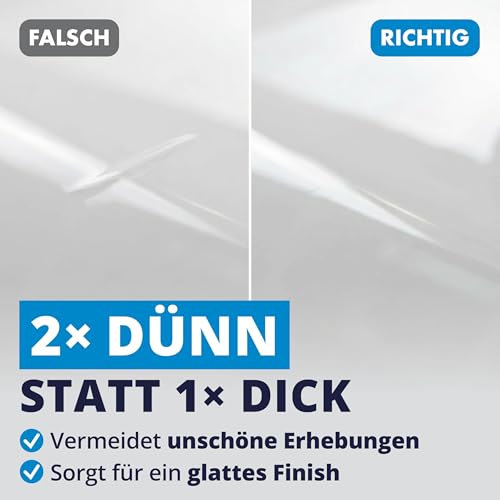 LICARGO Lackstift Weiß Glänzend – Präziser Pinsel für kleine Kratzer & Steinschläge – Hohe Deckkraft, schnelle Trocknung – Weißer Lackstift Auto, Emaille Reparaturset, Made in Germany