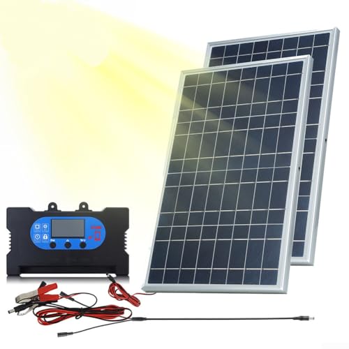 10W Solar Panel Controller Set, 12V18V 100A Solar Panel Kit 