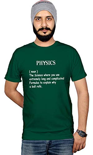Workshop Men's Funny T Shirt Physics Noun Tshirt Collage Boy Funny Slogan Printed Tshirts Collage Graphic Tee Shirt Green