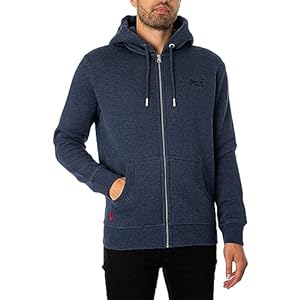 Superdry Men’s Essential Logo Zip Hoodie Sweatshirt