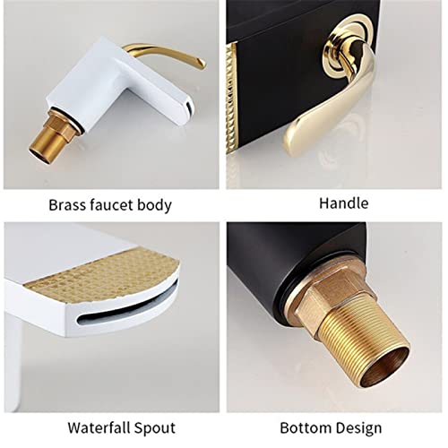 Robinet lavabo cascade haut pour éliminer les éclaboussures de vasque - 4
