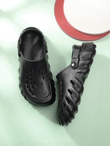 Image of Men's Classic Casual Clogs /Sandals with Adjustable Back Strap for Adult | Comfortable & Light Weight | Stylish & Anti-Skid | Waterproof & Daily Mules for Gents & Boys