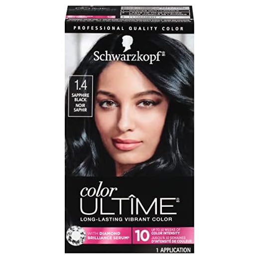Schwarzkopf Color Ultime Permanent Hair Color Cream, 1.4 Sapphire Black