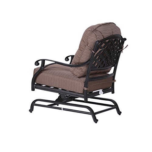 Patio Sparta Luxury High Back Club Motion Chair With Cushion For Outdoor Or Living Room Furniture #TOP3