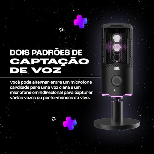 JBL Quantum Stream Micrófono USB condensador de doble cápsula, para streaming, grabación y gaming, negro - imagen 4