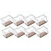 Qplcdg almohadillas de goma para patas de mesa, 8 Piezas protectores de piso para pata de Silla para muebles,transparentes-Tamaño opcional (4#)