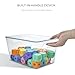 Rolheit Clear Stackable Storage Bins, Plastic Toy Organizers and Storage with Lids, Toy Bins for Kids Organizer, Storage Container for Organizing for Playroom, Toy Storage Organizer Holds Toys(6)