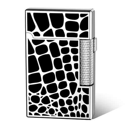 Mechero clásico de metal, encendedor de gabardina lateral vintage, diseño exquisitamente tallado, para hombres, accesorio coleccionable