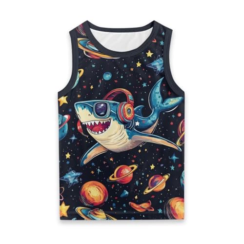 Frymappies Toddler Shark Tank Tops Boys 5T 6T Galaxy Space