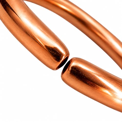 Image of SHINDE EXPORTS Heavy Pure Copper thick Bracelet Bangle Unisex Kada Solid Handmade Cuff for Men & Women