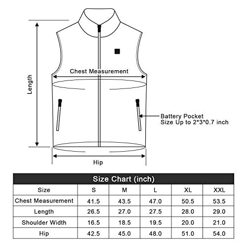 Women's Heated Vest Stand Collar Quilted Zip Lightweight Waistcoat USB Electric Rechargeable