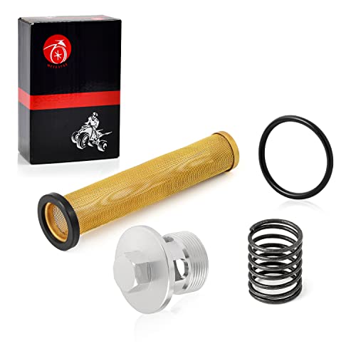 Tela de filtro de óleo e tampa de filtro de óleo e mola para Kawasaki 1985-2006 Vulcan 700 750 800 V