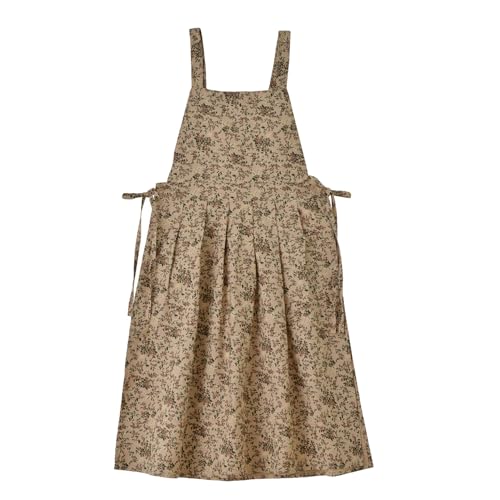 Quinieda Adult Kitchen Apron Floral Apron Cotton...
