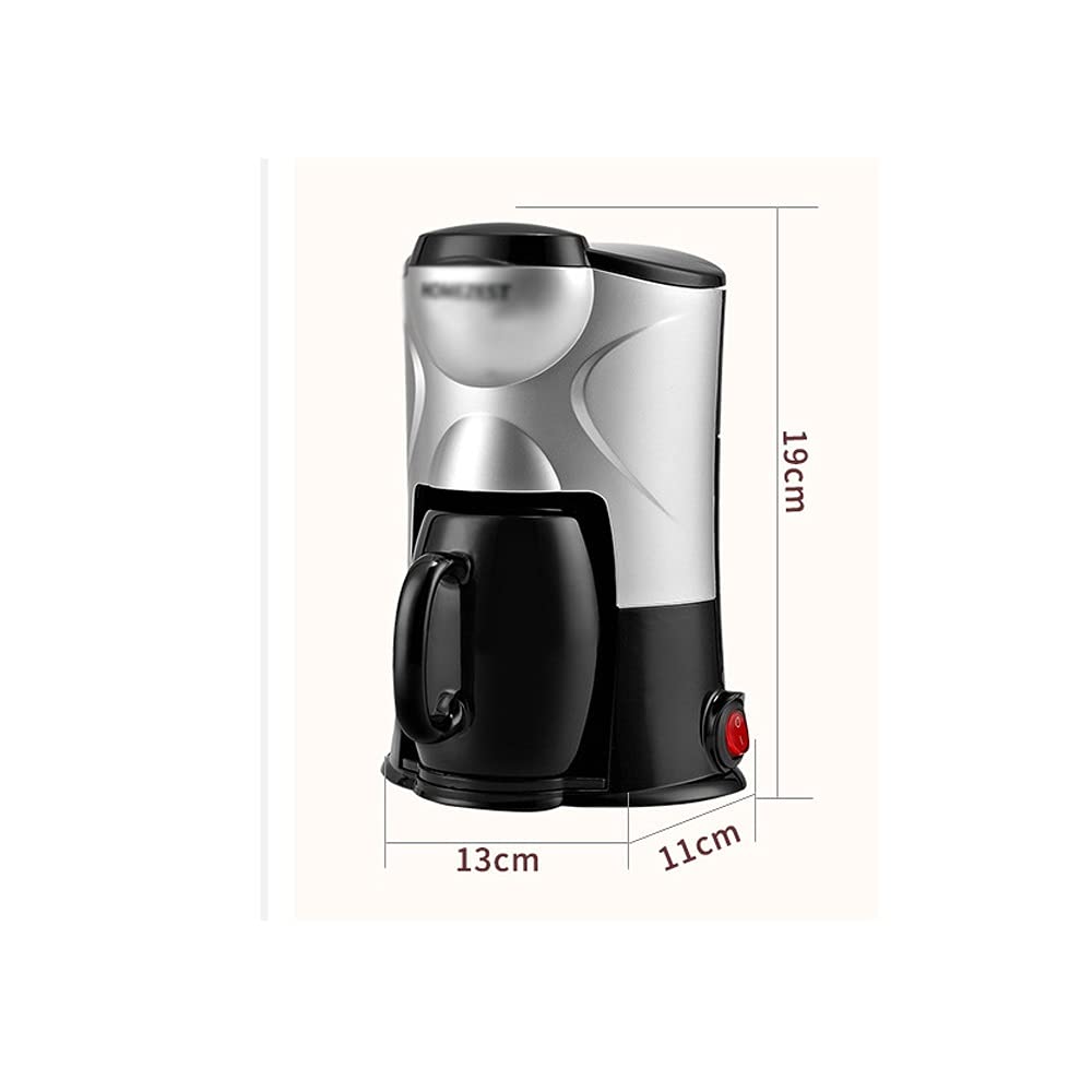 CUNTO Macchina per il caffè Macchina per caffè e tè Macchina per caffè americano mini americana portatile completamente automatica per la casa elegante Elettrodomestici UE