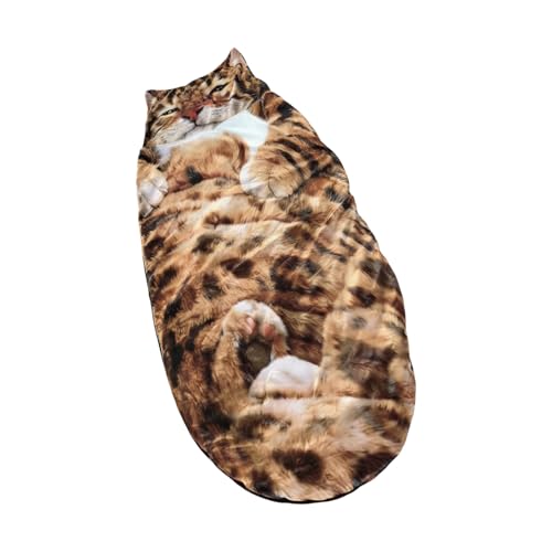 Adult Sleeping Bag - 69x31inch Funny Room Decor | Cat Envelope Warm Sleeping Bag | for Indoor Home Bedroom Living Room Apartment