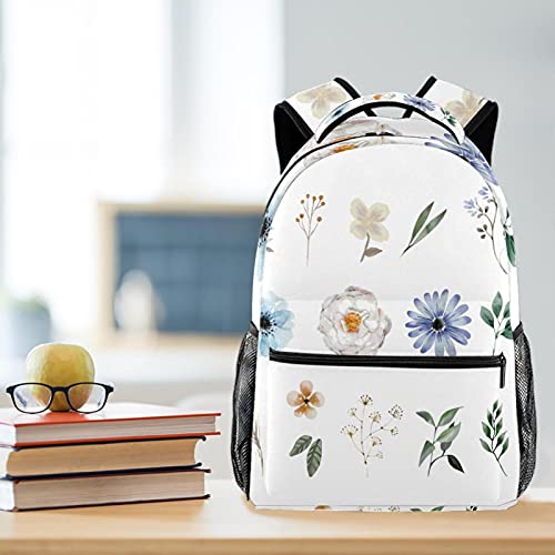 Sac à dos d'école primaire imprimé fleurs allégeant le poids des fournitures scolaires