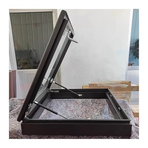 Tragaluz de techo plano para iluminación de escaleras y sótanos oscuros con acceso práctico