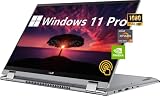 ASUS ZenBook 2 in 1 Convertible Business Laptop, 15.6” FHD Touchscreen, AMD Ryzen 7 5700U, Windows 1