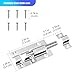 INBOF 2 Pack Slide Lock, 3 Inch Barrel Bolt Latch, Premium Door Latch Lock with 12 Screws, Stainless Steel Slide Locks for Inside Door