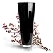 Produktbild Glaskönig - Schwarze Bodenvase aus Glas 43cm hoch Ø 17,5cm - optimale Größe für Jede Vasen Deko - Dekovase mit dicken Seitenwänden von 5mm und massiven Rundboden für einen festen und sicheren Stand