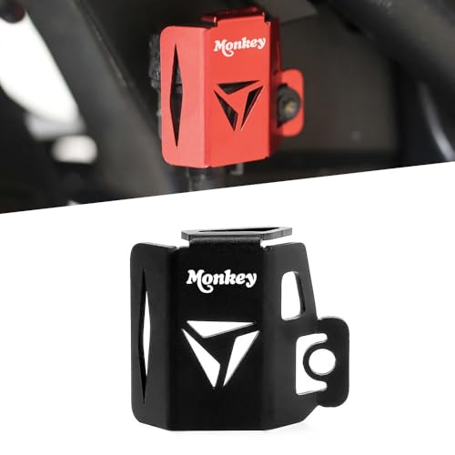 FOR モンキー Z125モンキー125 2018-2024 2025オートバイリアブレーキフルードリザーバーカバー保護キャップ (ブラック)