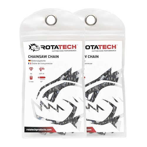 Confezione da 2 catene di ricambio per motosega adatte a una barra guida da 30,5 cm. Compatibile con tutte le marche e modelli con le seguenti specifiche: 3/8 