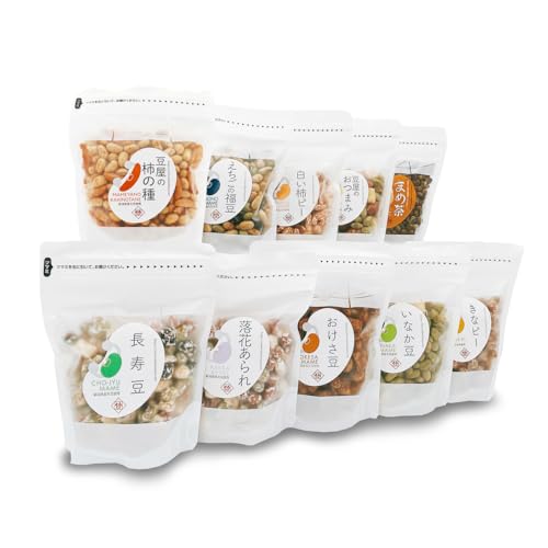 [国産大豆100%使用]大豆本来の風味と食感 豆菓子の箱詰め10個入セット 豆菓子の竹島屋 [0024-0001-01]